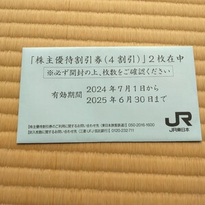 JR東日本株主優待券2枚