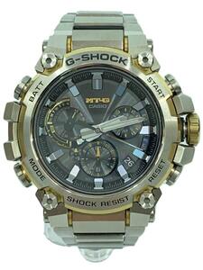 CASIO◆ソーラー腕時計_G-SHOCK/BLK/SLV/MTG-B3000D-1A9JF/ベルト部分少々傷有