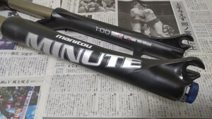 ●中古● manitou Minute 1:00 26インチ用 可変ストローク100〜130mm　QR仕様　コイルスプリング　オーバーサイズコラム コラム残約190mm