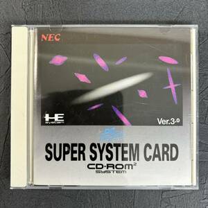 貴重 コレクター放出品 PCエンジン スーパーシステムカード NEC PI-SC1 Huカード CARD SUPER CD-ROM2 SYSTEM HE PC Engine 