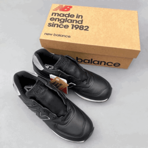 国内正規品 UK製 オールレザー NEW BALANCE M576KKL ブラック×グレー US9 27cm 限定 イギリス英国製 NB 黒 スニーカー MADE IN ENGLAND