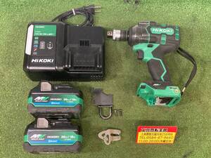 【中古品】★HiKOKI(ハイコーキ) 36vコードレスインパクトレンチ (2.5Ahバッテリx2/充電器/ケース) WR36DH(2XPSZ) ITBUI8IW48ZS