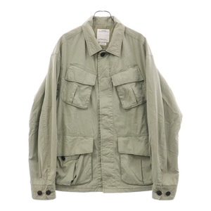 VISVIM ヴィスヴィム 22SS TROPICAL COMBAT JKT 0122105013021 コンバットジャケット ミリタリーシャツジャケット ライトグリーン