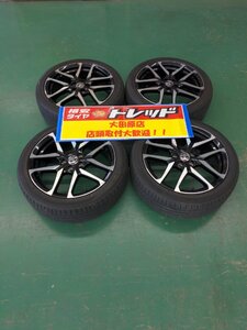 大田原店★中古ホイールタイヤSET4本★CH-R GRスポーツ純正19インチ7.5Ｊ★ダンロップ ルマン5 225/45R19★CH-R/エスティマなど