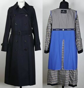 Aquascutum アクアスキュータム 5000151200-39 ライナー付き トレンチコート size 6 b8129