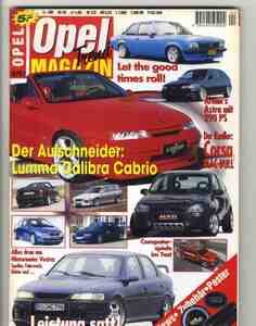 【d2509】97/4 Opel Trend MAGAZIN／AUCOコルサ、LUMMAカリブラ、レーザーアウト・アスコナ、イルムシャー・ティグラ、...(付録つき)