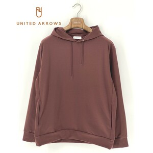 A9446/極美品 春夏 UNITED ARROWS ユナイテッドアローズ フード プルオーバー 長袖 パーカー ブルゾン トレーナー FREE メンズ レディース