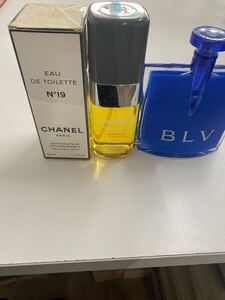 シャネル　CHANEL　香水　１個未開封、１個開封　ブルガリ　BVLGARI　香水　開封　ほぼ入っています。