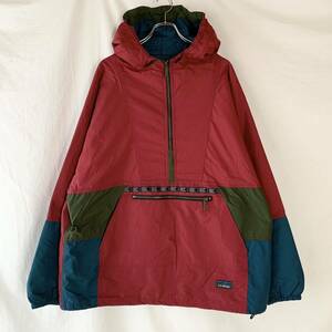 80s 90s USA製 L.L.Bean エルエルビーン 3M シンサレート 中綿 アノラックパーカー チロリアン L 赤系 ヴィンテージ old