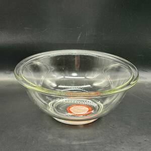 未使用　ガラスボウル　PYREX パイレックス 耐熱ガラス　直径25cm R7-1