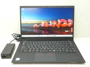 ☆1円☆第8世代☆Lenovo☆Thinkpad.X1CARBON.20KH-004UJP☆Core i5 1.60GHz/8GB/SSD256GB/高解像度/無線/カメラ/Office/Win11 DtoD領域☆