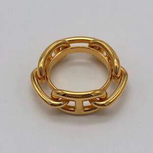 HERMES エルメス スカーフリング ゴールド ファッション アクセサリー P162