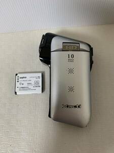 SANYO Xacti DMX-CG11型 サンヨー デジタルムービーカメラ+電池DB-L80/部品取り用状態 動作未確認/小傷削れ汚れ等経年/ジャンク扱い