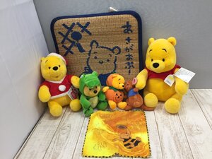 ◇ディズニー 《未使用品あり》くまのプーさんグッズ 7点 ぬいぐるみ あさがおぷークッションほか 3M111 【大型】