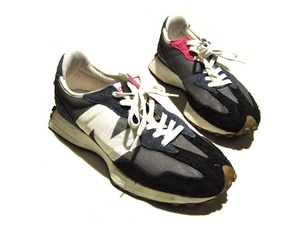 newbalance 327SFB ニューバランス 29㎝（≒27.5～28㎝相当） グレー ピンク ナイロン スウェード スニーカー