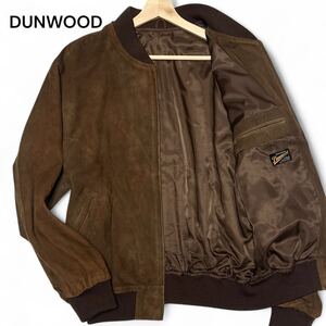 超激レア!!◎羊革!! Lサイズ!! ダンウッド【幻の逸品】DUNWOOD ラム レザー スエード ジャケット ブルゾン 本革 ブラウン 秋冬◎メンズ