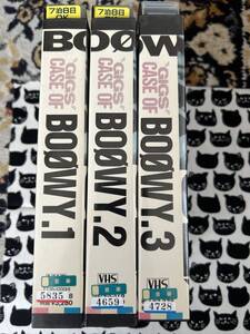 ビデオテープA97★813中古 VHS◆ “GIGS” CASE OF BOOWY VHS 3巻