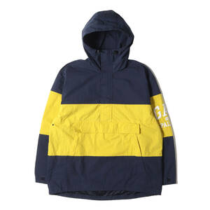 美品 PALACE パレス ジャケット サイズ:S 24SS GAP プルオーバー ウィンドブレイカー Windbreaker ネイビー イエロー アウター コラボ