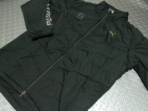 TPM20★秋冬★PUMA GOLF★プーマゴルフ★パディングウーブンフルジップ 中綿ジャケット★L/BK