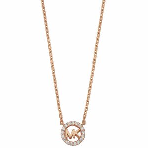 マイケルコース ネックレス MICHAEL KORS MKC1726CZ791 パヴェ ロゴ チャーム ペンダント MKロゴ ローズゴールド レディース アクセサリー