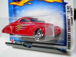 【新品】スウープ クーペ ホットウィール HotWHeeLs SWOOP COUPE 2003 FIRST EDITIONS MATTEL [匿名配送]（ゆうパケットポスト）