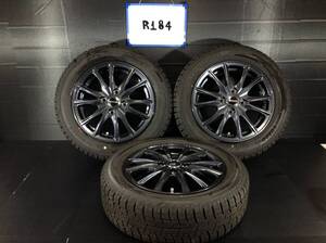 R184　タイヤホイール3本　WAREN　165/65R14　4.5J　+45　PCD100/4H　YOKOHAMA Iceguard　スタッドレスタイヤ