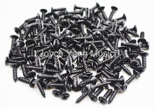 50ピース　クローム　黒　ゴールド　ギター取付ネジ　3ｍｍ×12ｍｍ　エレキギター　低音　A2591