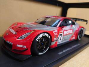 1/18 日産 フェアレディZ NISSAN FAIRLADY Z JGTC 2004 MOTUL PITWORK Z #22 レッド×シルバー オートアート製ダイキャスト製ミニカー中古