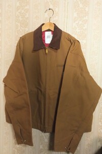 80s デッドストック USA製 cahartt デトロイトジャケット サイズ48 キャメル カーハート J18BRN