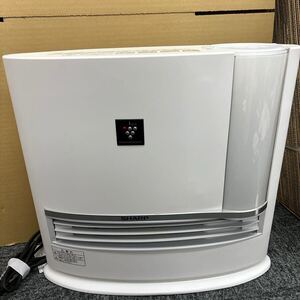 603◎【蓋なし】SHARP シャープ 加湿セラミックファンヒーター プラズマクラスター HX-H120-W 白 ホワイト 2019年製 加湿 ヒーター