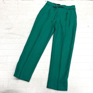 1604◎ UNITED ARROWS GREEN LABEL RELAXING グリーン レーベル リラクシング スラックス パンツ グリーン レディース38