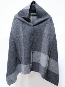 17AW Engineered Garments エンジニアードガーメンツ Button Shawl Lt,Weight Big Plaid HB ボタン ショール ストール WOOLRICH生地