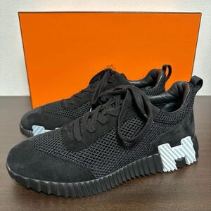 【新品】HERMES エルメス 現行品 バウンシング スニーカー size 41.5 ブラック 2024/9月直営店購入