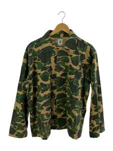 South2 West8(S2W8)◆Hunting Shirt-Printed Flanne/ジャケット/XS/コットン/GRN/カモフラ/CH790