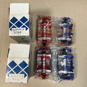 NOS MKS Diamond Back Pedal 1/2 Spindle /Gold & Blue BMX Oldschool 三ヶ島 オールド 未開封新品 DB Japan Made in diamondback