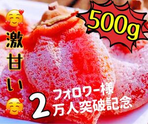 肉厚でとてもジューシー　冷凍でもおいしい　訳あり　大人気　激甘干柿500g 真空包装 干し柿 極甘美味抜群