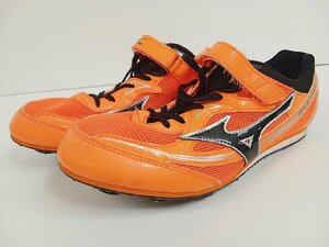 [10B-65-024-1] mizuno ミズノ FCL 1116 陸上用スパイクシューズ CITIUS WING 2 シティウスウイング [25cm] オレンジ/ブラック