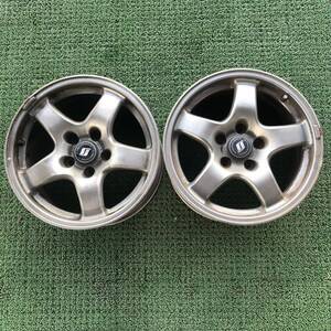 ME140-409 鍛造 NISSAN 16インチ 8J +30 PCD114.3 5穴 FORGED 日産純正 ホイール【 2本set 】 GTR スカイライン R32 等