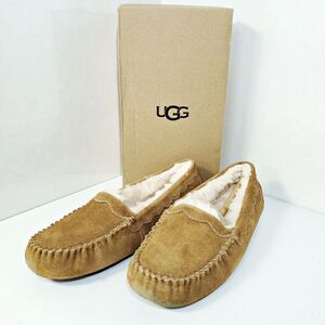 アグ UGG UGG Scalloped Moc ムートン フラット モカシンシューズ ローファー ブラウン レディース 靴 4523562Y20240923