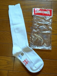 【TAMAZAWA】タマザワ・野球専用・アンダーソックス・アンダーストッキング・フリーサイズ・白ソックス