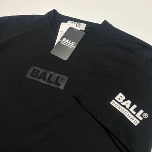 ●送料390円可能商品 ボール BALL 新品 メンズ イタリア発人気ブランド 胸ロゴ 半袖 Tシャツ 黒 Mサイズ[54121-99-M] 一 三 壱★QWER