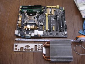 ■ASUS Z87-A マザーボード 動作未確認 i7-4770CPU付き/16GBメモリ付き/IOパネル/CPUクーラー付き 完全JUNK