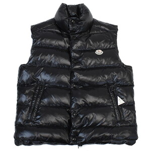 1円 ◆新品同様 MONCLER モンクレール ダウンベスト TIB サイズ1 ブラック◆E.Cml.pD-07