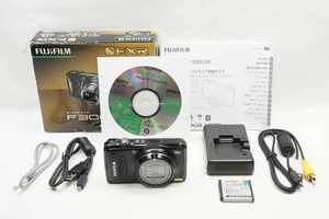 【適格請求書発行】FUJIFILM フジフィルム FinePix F300EXR コンパクトデジタルカメラ ブラック 元箱付【アルプスカメラ】250113b