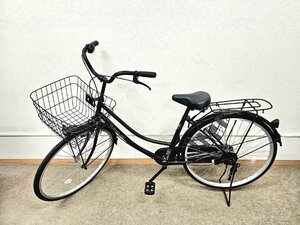 ★直接引き取り歓迎★ Takeda タケダ 26インチ自転車 スタンダードタイプ お出かけ 買い物 大きめかご 近場 通学 通勤 買い物