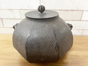 風炉釜 茶釜 鉄製 釜 炉釜 鉄瓶 茶道具 工芸品 金属工芸 コレクション 時代物 骨董