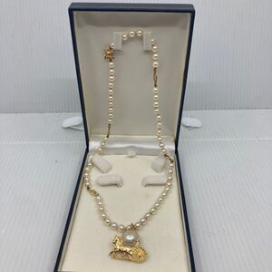 1円　セリーヌ　トップのみ750 750 真珠 ネックレス パール セット K18 18金　アクセサリー　CELINE No.1-008-1