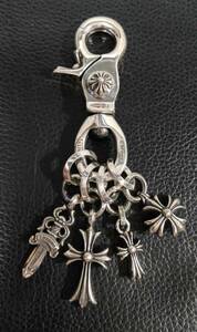 クロムハーツ silver925 4CHARMS SWIVEL 4チャームクリップキーチェーン キーホルダー シルバー925 Chrome Hearts