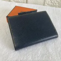 美品　HERMES エルメス　アジェンダ　手帳　ネイビー