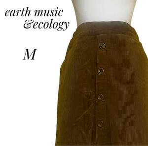 earth music&ecology レディース　膝丈スカート　キャメル　M